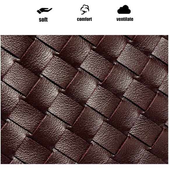 Fashion-Forward Mini Braided Leather Satchel - Lightweight & Versatile Design - Picture 6 of 7